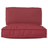Pallet Cushion Set 2 pcs Wine red 80 x 80 x 12 cm Oxford fabric 3329075