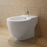 White Ceramic Toilet & Bidet Set 270566
