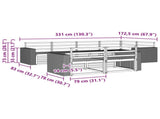 Outdoor Sofa Set 7 pcs Natural 3383482