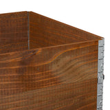 Pallet Collars 2 pcs Brown 120x80 cm Solid Wood Pine 4010278