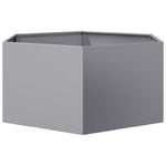 ZNTS Garden Planter Hexagon 104x90x45 cm Galvanized Steel 851134