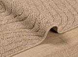 Area Rugs Moire Square AGIRA Natural 120 x 120 cm Polyester 42022541