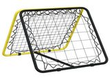 Football Rebounder Double Side Adjustable Yellow and Black Steel 4007969