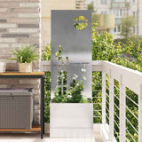 Garden Privacy Screen Sliver 50 x 150 cm Stainless steel 876473