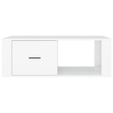 Coffee Table White 100x50.5x35 cm Engineered Wood 816536