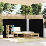 Retractable Side Awning Black 100x600 cm 48442