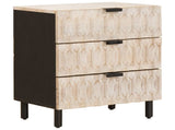 Bedside Cabinet White 50 x 33 x 62 cm Solid Mango Wood 4017873
