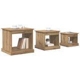 Coffee Table 3 pcs Artisan Oak Engineered Wood 881451
