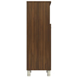 Bathroom Cabinet Brown Oak 30x30x95 cm Engineered Wood 815608