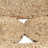 ZNTS Handmade Rug Braided Jute 150 cm 133715