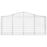 Arched Gabion Baskets 13 pcs 200x30x80/100 cm Galvanised Iron 3145420