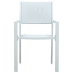 7 Piece Garden Dining Set Black and White 3099278