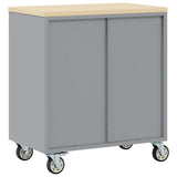 Trolley Rolling Workbench Black and Grey 75 x 45 x 85 cm 4103485