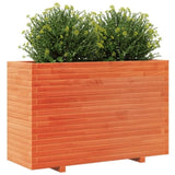 Garden Planter Wax Brown 110x40x72.5 cm Solid Wood Pine 3282601