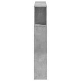 LED Headboard Concrete Grey 120x18.5x103.5 cm Engineered Wood 837340