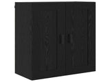 Highboard 2 pcs Black Oak Engineered Wood 3416109