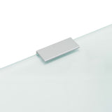 Wall-mounted Urinal Privacy Screen 90x40 cm Tempered Glass 249496
