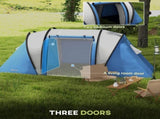 Camping Tent with 2 Bedrooms and Living Area, 3000mm Waterproof Family Tent, for Fishing Hiking T3398P349022