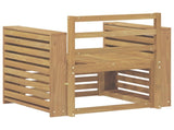 Outdoor Sofa Set Solid Acacia Wood White 3439101