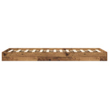 Floor Bed Frame Old Wood 80 x 200 cm Engineered Wood 8009078