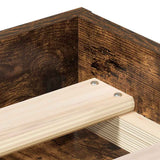 Bed Frame without Mattress Smoked Oak 140x190 cm 3203905