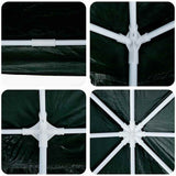 Party Tent Green 800 x 400 x 266 cm Polyethylene and Steel 42003440