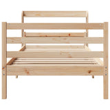 Bed Frame with Headboard without Mattress 90x200 cm 3306678