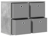 Sideboard with Drawer Concrete Grey 59.5 x 27 x 57 cm 8000535