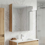 Bathroom Mirror Cabinet Artisian Oak 63.5 x 15.5 x 70 cm 889246