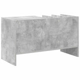 Record Cabinet Concrete Grey 78.5 x 35 x 45 cm Engineered Wood 891075
