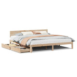 Bed Frame with Drawers without Mattress 180x200 cm Super King 3301990