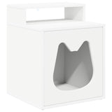 Cat House White 42.5 x 40 x 53.5 cm Engineered Wood 8000689