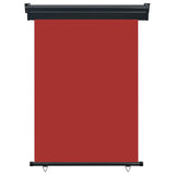 Balcony Side Awning 125x250 cm Red 48421