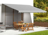 Replacement Fabric for Awning Anthracite and White 4.5x3.5 m 311990