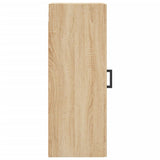 Wall Mounted Cabinet Sonoma Oak 34.5x34x90 cm Engineered Wood 830503