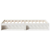 Day Bed without Mattress White 90x200 cm Solid Wood Pine 859242