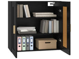 Wall Cabinet Wall-Mounted Black oak 69.5 x 34 x 90 cm 8010880
