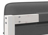 Upholstered Headboard with Headboard White and Light Grey 90 cm 880147