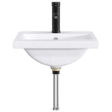 Bathroom Wash Basin Matte Black 42 x 40 x 16.5 cm Metal 890229