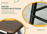 Bar Table Set, Bar Table and Stools Set, Footrest and Storage Shelf, for Kitchen, Dining Room, Pub, T3398P343022