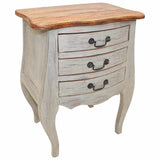 Bedside Cabinet Solid Mahogany Wood 48x35x64 cm 244504
