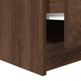 Coffee Table with Drawers Brown Oak 100x100x40 cm 3328405