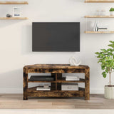 Corner TV Cabinet 102 x 40.5 x 45 cm Smoked Oak Engineered Wood 889780
