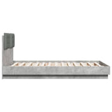 Bed Frame without Mattress Concrete Grey 135x190 cm Double 3209957