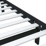 Bed Frame without Mattress Black Small Single Solid Wood 3101117