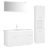 Bathroom Furniture Set White Engineered Wood 3071423