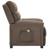 Massage Chair Taupe Fabric 342359
