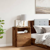 ZNTS Bedside Cabinet Old Wood 50x32x60cm Engineered Wood 856564