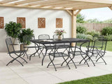 Garden Dining Set 9 pcs Anthracite 212 x 90 x 76 cm 3429147