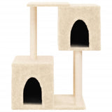 Cat Tree with Sisal Scratching Posts Cream 86 cm 172100